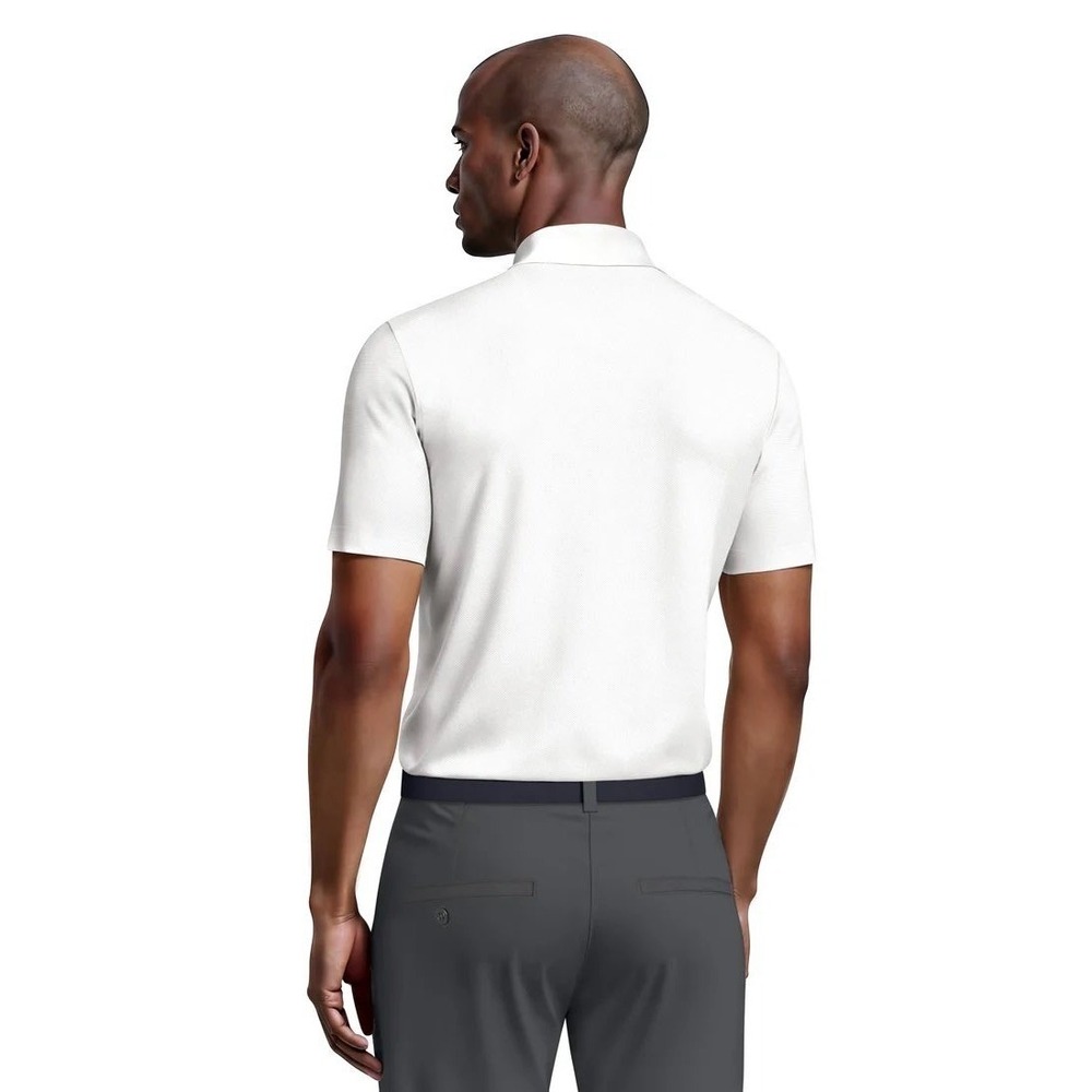 PGA TOUR Mens Airflux Short Sleeve Polo Shirt Bright White Size L MSRP $62 - Picture 2 of 6